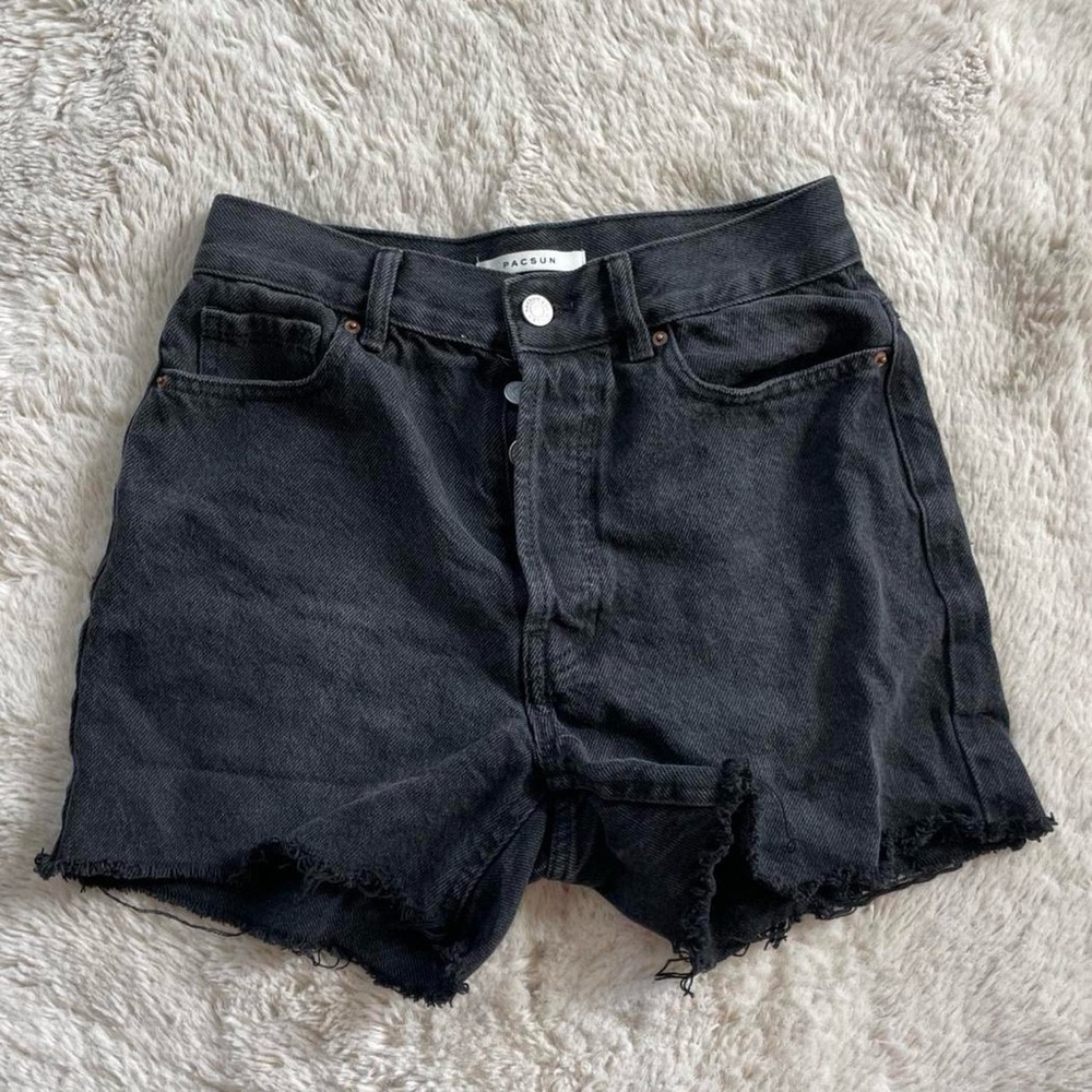 Black High Waisted PacSun Denim Shorts